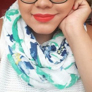 Floral infinity scarf